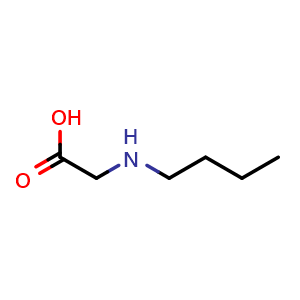 Chemical structure of 2-(Butylamino)acetic acid , CAS 3182-81-8, AChemBlock U137283