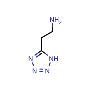 Chemical structure of 2-(5-Tetrazolyl)ethanamine , CAS 31602-64-9, AChemBlock U137297
