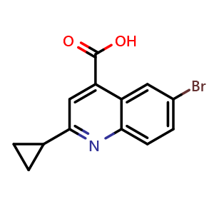 6-Bromo-2-cyclopropylquinoline-4-carboxylic acid