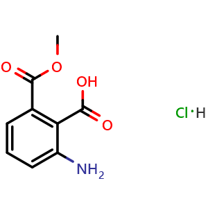 Chemical structure of 2-Amino-6-(methoxycarbonyl)benzoic acid hydrochloride , CAS 311310-97-1, AChemBlock U137318