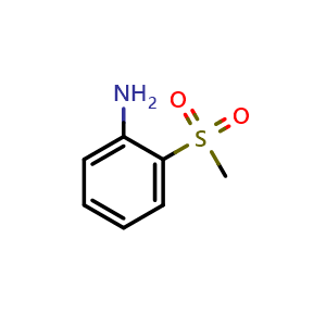 Chemical structure of 2-(Methylsulfonyl)aniline , CAS 2987-49-7, AChemBlock U137361