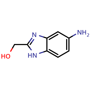 Chemical structure of 5-Amino-2-(hydroxymethyl)benzimidazole , CAS 294656-36-3, AChemBlock U137373