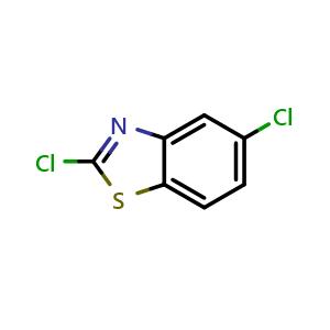 Chemical structure of 2,5-Dichlorobenzothiazole , CAS 2941-48-2, AChemBlock U137376