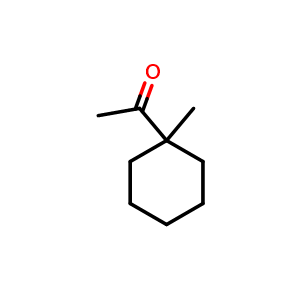 Chemical structure of 1-(1-Methylcyclohexyl)ethanone , CAS 2890-62-2, AChemBlock U137392