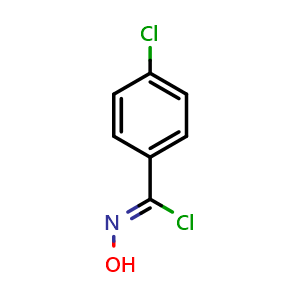 Chemical structure of alpha,4-Dichlorobenzaldoxime , CAS 28123-63-9, AChemBlock U137413