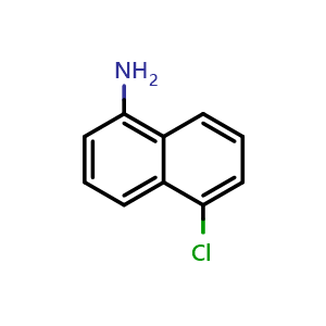Chemical structure of 5-Chloro-1-naphthalenamine , CAS 2750-80-3, AChemBlock U137431