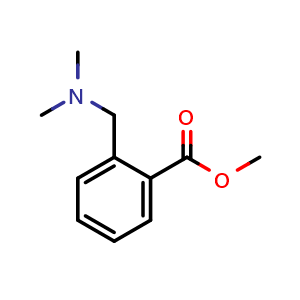 Chemical structure of Methyl 2-[(Dimethylamino)methyl]benzoate , CAS 27171-87-5, AChemBlock U137443