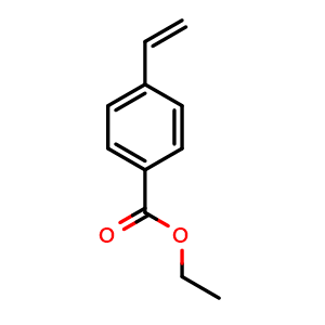 Chemical structure of Ethyl 4-Vinylbenzoate , CAS 2715-43-7, AChemBlock U137444