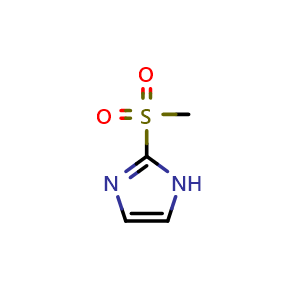 Chemical structure of 2-(Methylsulfonyl)imidazole , CAS 27098-98-2, AChemBlock U137448