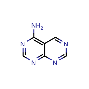 Chemical structure of 4-Aminopyrimido[4,5-d]pyrimidine , CAS 26979-05-5, AChemBlock U137451