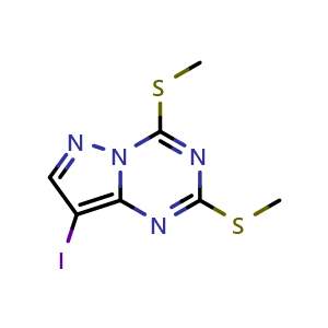 8-iodo-2,4-bis(methylsulfanyl)pyrazolo[1,5-a][1,3,5]triazine