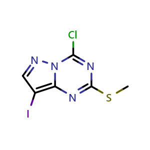 4-chloro-8-iodo-2-methylsulfanyl-pyrazolo[1,5-a][1,3,5]triazine