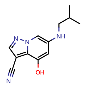 4-hydroxy-6-(isobutylamino)pyrazolo[1,5-a]pyridine-3-carbonitrile