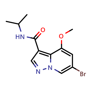 6-bromo-N-isopropyl-4-methoxy-pyrazolo[1,5-a]pyridine-3-carboxamide