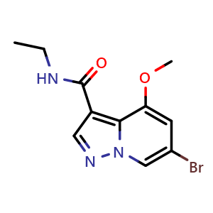 6-bromo-N-ethyl-4-methoxy-pyrazolo[1,5-a]pyridine-3-carboxamide