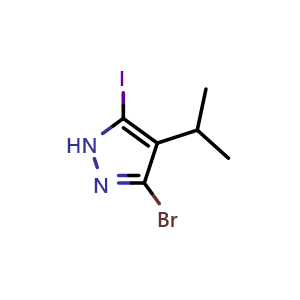 3-bromo-5-iodo-4-isopropyl-1H-pyrazole