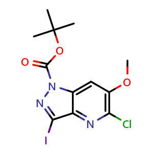 tert-butyl 5-chloro-3-iodo-6-methoxy-pyrazolo[4,3-b]pyridine-1-carboxylate