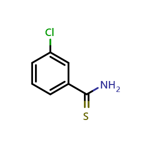 Chemical structure of 3-Chlorothiobenzamide , CAS 2548-79-0, AChemBlock U137664