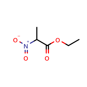 Chemical structure of Ethyl 2-nitropropanoate , CAS 2531-80-8, AChemBlock U137669