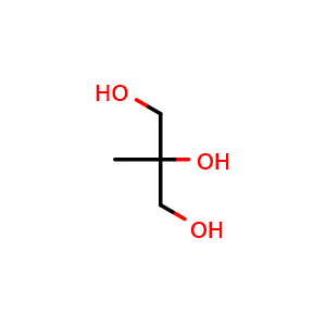 Chemical structure of 2-Methyl-1,2,3-propanetriol , CAS 25245-58-3, AChemBlock U137674