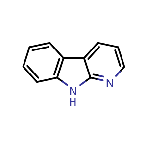 Chemical structure of 9H-Pyrido[2,3-b]indole , CAS 244-76-8, AChemBlock U137718