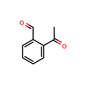Chemical structure of 2-Acetylbenzaldehyde , CAS 24257-93-0, AChemBlock U137747