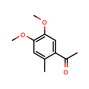 Chemical structure of 4',5'-Dimethoxy-2'-methylacetophenone , CAS 24186-66-1, AChemBlock U137750
