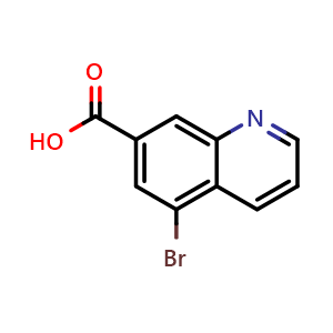 Chemical structure of 5-Bromoquinoline-7-carboxylic acid , CAS 2385277-97-2, AChemBlock U137783