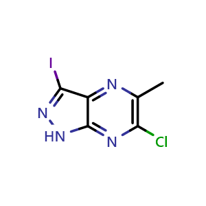 6-chloro-3-iodo-5-methyl-1H-pyrazolo[3,4-b]pyrazine