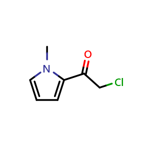 Chemical structure of 2-Chloro-1-(1-methyl-2-pyrrolyl)ethanone , CAS 23694-02-2, AChemBlock U137812