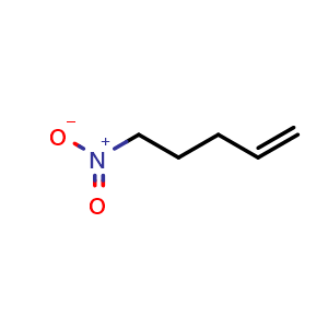 Chemical structure of 5-Nitro-1-pentene , CAS 23542-51-0, AChemBlock U137834