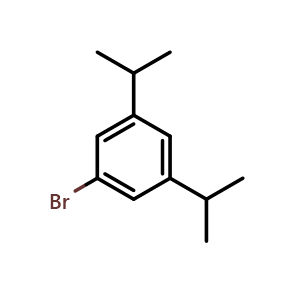 Chemical structure of 3,5-Diisopropylbromobenzene , CAS 23058-81-3, AChemBlock U137867