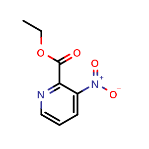 Chemical structure of Ethyl 3-nitropyridine-2-carboxylate , CAS 229343-13-9, AChemBlock U137885