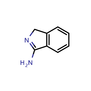 Chemical structure of 3-Amino-1H-isoindole , CAS 22780-52-5, AChemBlock U137897