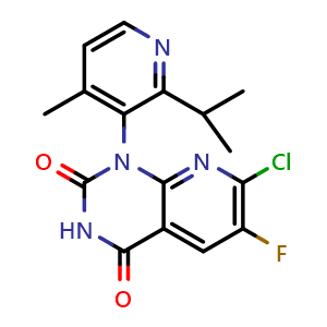 7-Chloro-6-fluoro-1-(2-isopropyl-4-methyl-3-pyridyl)pyrido[2,3-d]pyrimidine-2,4(1H,3H)-dione