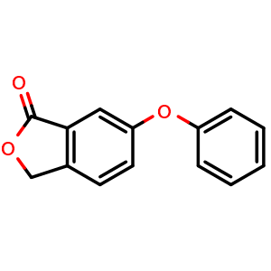 Chemical structure of 6-Phenoxyisobenzofuran-1(3H)-one , CAS 2241198-36-5, AChemBlock U137946
