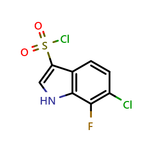 6-chloro-7-fluoro-1H-indole-3-sulfonyl chloride