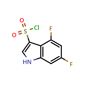 4,6-difluoro-1H-indole-3-sulfonyl chloride
