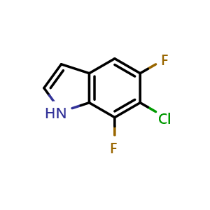 6-chloro-5,7-difluoro-1H-indole