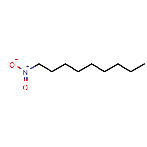 Chemical structure of 1-Nitrononane , CAS 2216-21-9, AChemBlock U138040