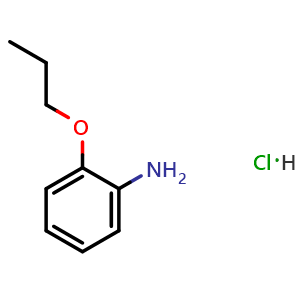 Chemical structure of 2-Propoxyaniline Hydrochloride , CAS 220594-10-5, AChemBlock U138059