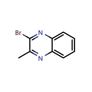 Chemical structure of 2-Bromo-3-methylquinoxaline , CAS 21594-95-6, AChemBlock U138112