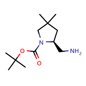tert-butyl (2S)-2-(aminomethyl)-4,4-dimethyl-pyrrolidine-1-carboxylate