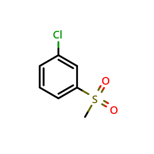 Chemical structure of 3-Chlorophenyl Methyl Sulfone , CAS 21383-00-6, AChemBlock U138147