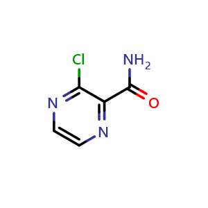 Chemical structure of 3-Chloropyrazine-2-carboxamide , CAS 21279-62-9, AChemBlock U138165