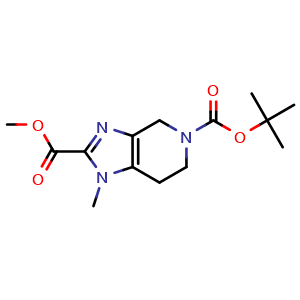 O5-tert-butyl O2-methyl 1-methyl-6,7-dihydro-4H-imidazo[4,5-c]pyridine-2,5-dicarboxylate
