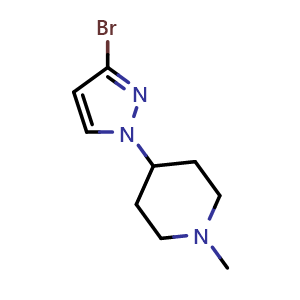 4-(3-Bromo-1-pyrazolyl)-1-methylpiperidine