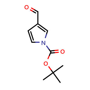 Chemical structure of 1-Boc-1H-pyrrole-3-carbaldehyde , CAS 209216-57-9, AChemBlock U138233
