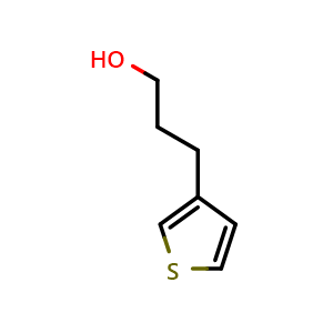 Chemical structure of 3-(3-Thienyl)-1-propanol , CAS 20905-98-0, AChemBlock U138251