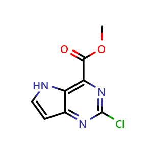 methyl 2-chloro-5H-pyrrolo[3,2-d]pyrimidine-4-carboxylate